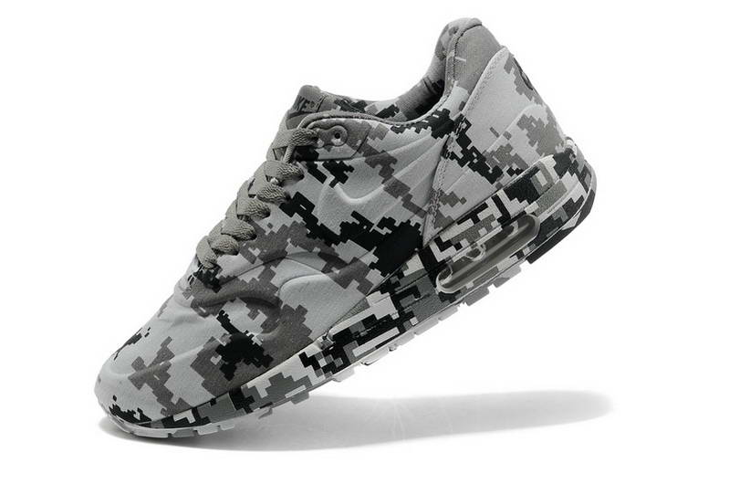Air Max 87 Chaussures Hommes Jungle numerique camouflage armee Blanc Gris (1)